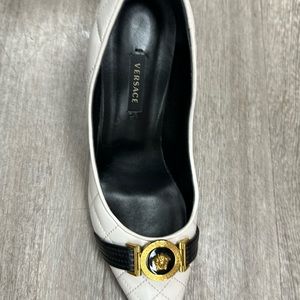 Cream white Versace heels